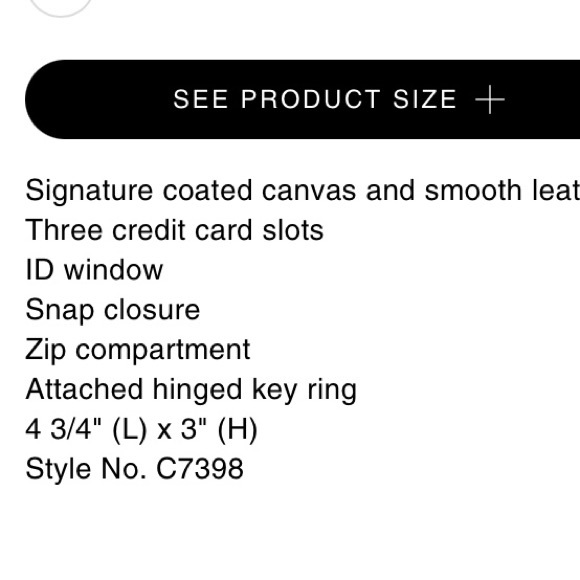 Coach attachment Card Case - Picture 4 of 6